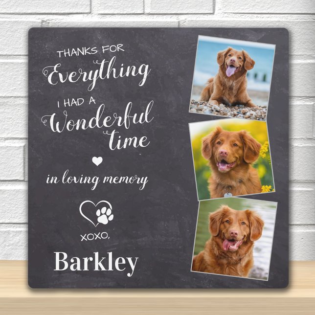 Gedenkstätte für Haustiere - Geschenk für Haustier Fotoplatte (Von Creator hochgeladen)
