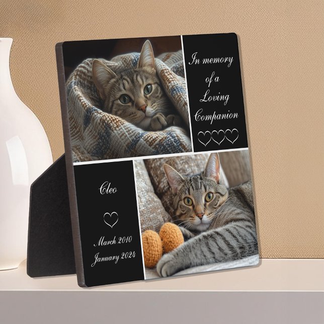 Gedenkstätte für Haustiere Hunde Katzenverlust Kee Fotoplatte (Pet Memorial Remembrance Dog Cat Loss Keepsake Pet Loss Personalized Plaque)