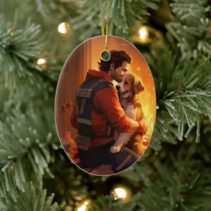 Gedenkstätte für Haustiere, Mama Papillon Hund Keramik Ornament