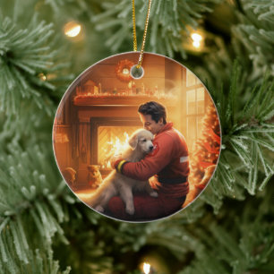 Gedenkstätte für Haustiere, Mama Papillon Hund Keramik Ornament