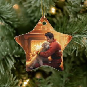 Gedenkstätte für Haustiere, Mama Papillon Hund Keramik Ornament