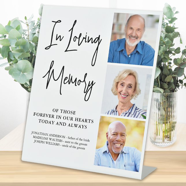 Gedenkstätte für Hochzeiten Personalisieren Sie 3  Sockelschild (Von Creator hochgeladen)