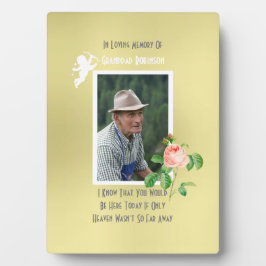 Gedenkstätte für Hochzeiten Vermisst Loved One Fotoplatte