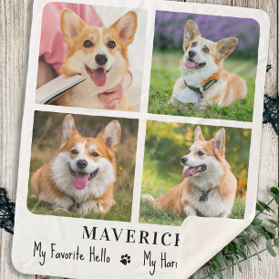 Gedenkstätte für Hunde Erinnerung Personalisiert 4 Sherpadecke