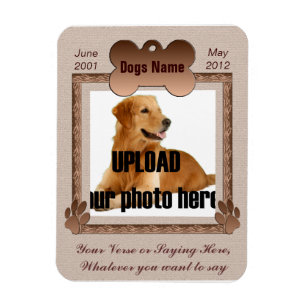 Gedenkstätte für Hunde - Gedenkstöne für Haust Magnet