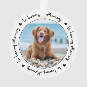 Gedenkstätte für Hunde in der Erinnerung Ornament