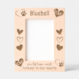 Gedenkstätte für Hunde in unseren Herzen Geätzte Rahmen
