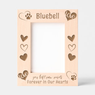 Gedenkstätte für Hunde in unseren Herzen Geätzte Rahmen