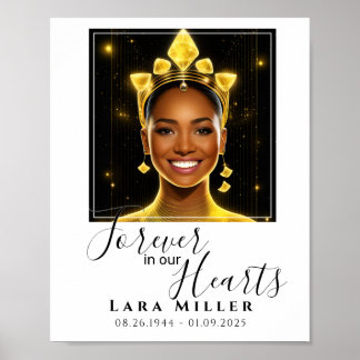 Gedenkstätte für immer in unserem Herzplakat Poster