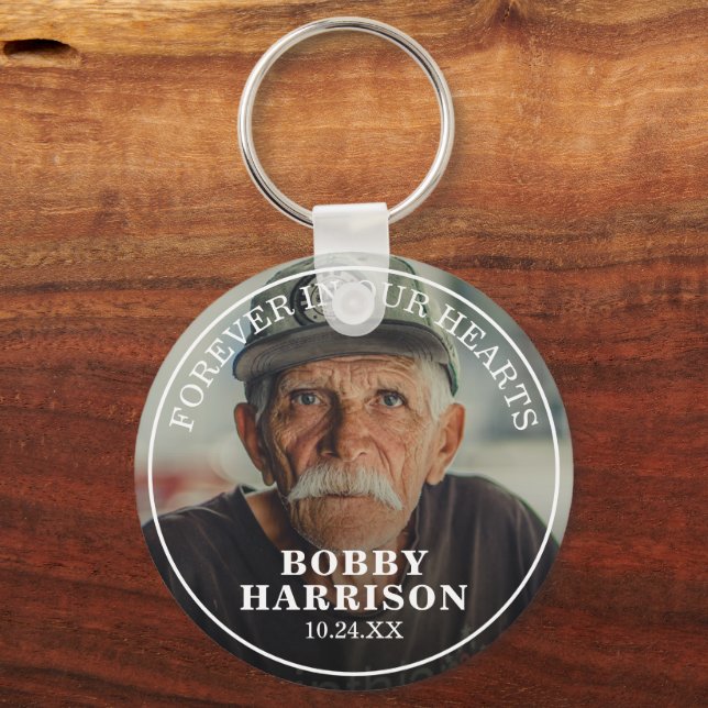Gedenkstätte für immer in unseren Herzen | FOTO Schlüsselanhänger (Vorderseite)