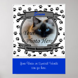 Gedenkstätte für Katzen - Verlust für männliche Ha Poster