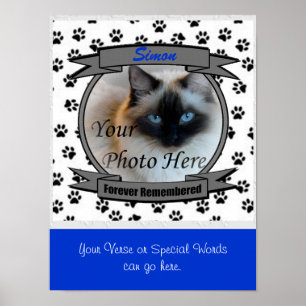 Gedenkstätte für Katzen - Verlust für männliche Ha Poster