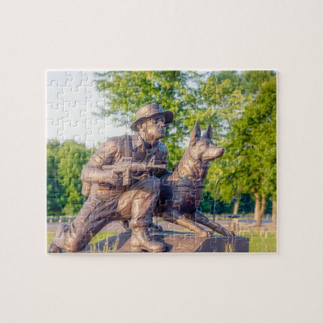 Gedenkstätte für Militärhunde Puzzle (Horizontal)