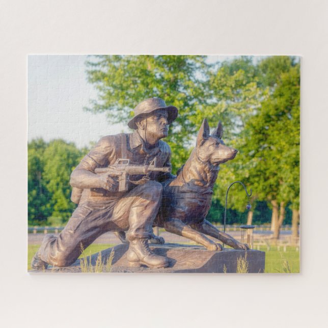 Gedenkstätte für Militärhunde Puzzle (Horizontal)