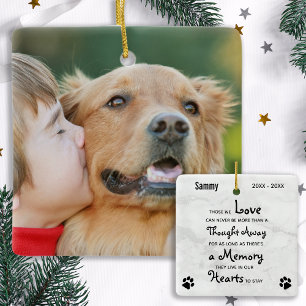 Gedenkstätte für Personalisierte Hunde zum Verlust Keramikornament