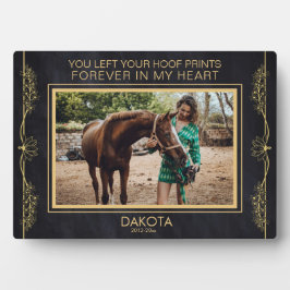 Gedenkstätte für personalisiertes Pferd-Foto Fotoplatte
