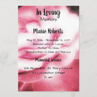 Gedenkstätte für Rosen / Ankündigung