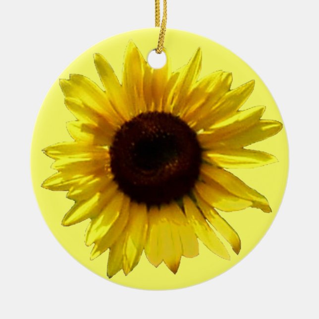 Gedenkstätte für Sonnenblumen Keramikornament (Vorne)