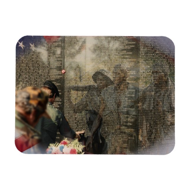 Gedenkstätte für Vietnamveteranen Magnet (Horizontal)