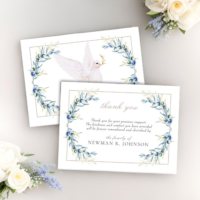 Gedenkstätte für Wasserfarben, Tauben und Olivenöl Mitteilungskarte (Von Creator hochgeladen)