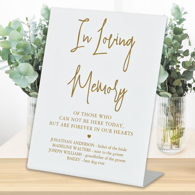 Gedenkstätte Hochzeit Elegante Lounge Gedächtnis Sockelschild (Von Creator hochgeladen)