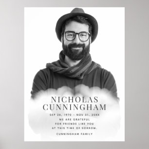 Gedenkstätte in den Wolken Moderne Klassiker Einfa Poster