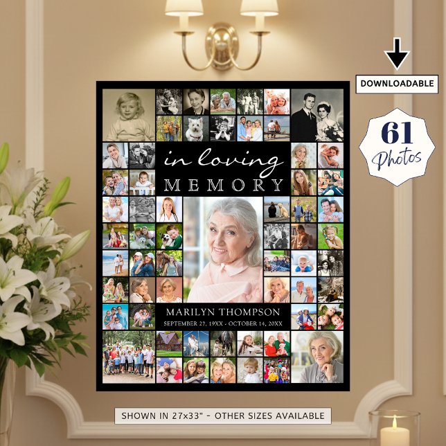 Gedenkstätte IN LIEBEVOLLER ERINNERUNG 61 Foto-Col Poster (Von Creator hochgeladen)