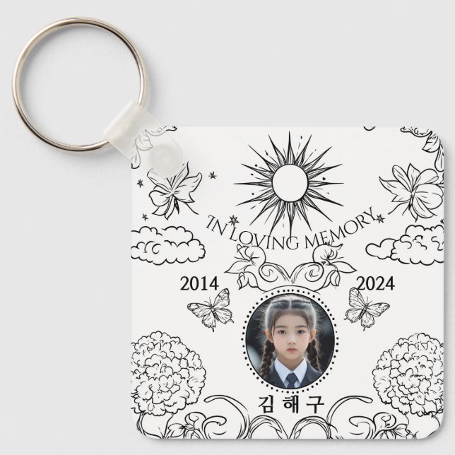 Gedenkstätte, in liebevoller Erinnerung, Schlüsselanhänger (Vorderseite)