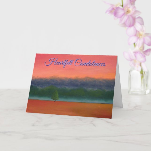 Gedenkstätte mit Lila grünem Rot Orange Karte (Orchidee)