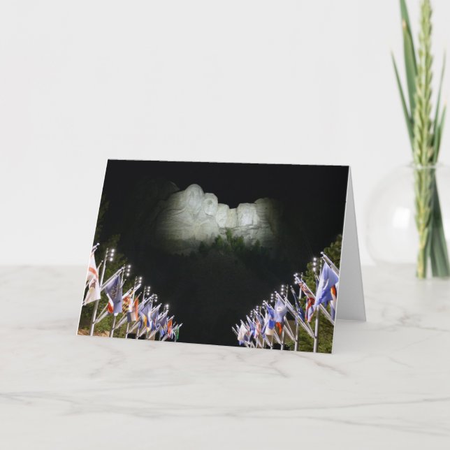 Gedenkstätte Moschmore - Abend-Beleuchtung - Karte (Vorderseite)