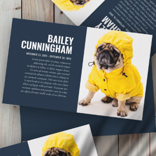 Gedenkstätte zur Beerdigung von Erinnerungsfotos Visitenkarte