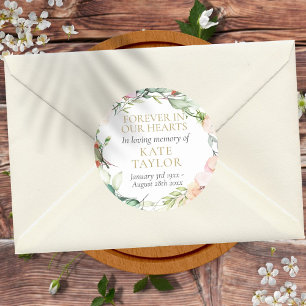 Gedenkstätte zur Beerdigung von Flora und Fauna fü Runder Aufkleber