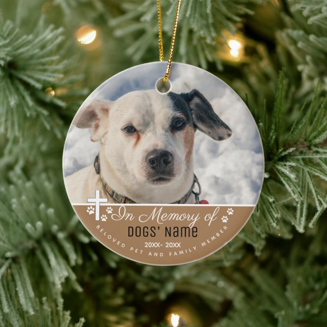 Gedenkstätten für Hunde - Gedächtnisgeschenke für  Keramik Ornament (Baum)