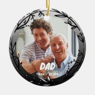 Gedenkstätten für Vater: Weihnachtsbaumdekoration Keramik Ornament