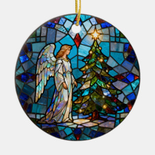 Gedenkstein Engel in Liebe Erinnerung Foto Weihnac Keramik Ornament