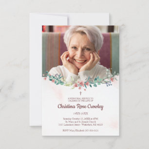 Gedenkstein Foto Liebe mit Blumen in Rosa Mitteilungskarte