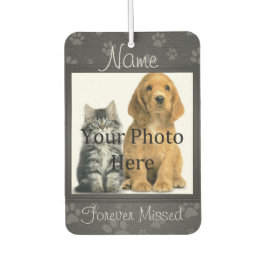 Gedenkstempel für Hunde oder Katzen drucken, um da Autolufterfrischer