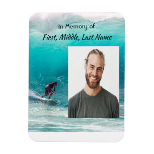 Gedenkstück Wave Surfer Wasser Magnet