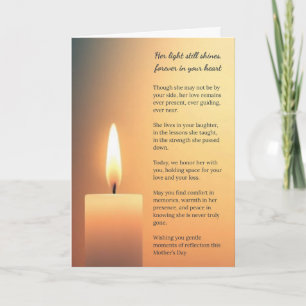 Gedenkt an den Muttertag Grußkarte Feiertagskarte