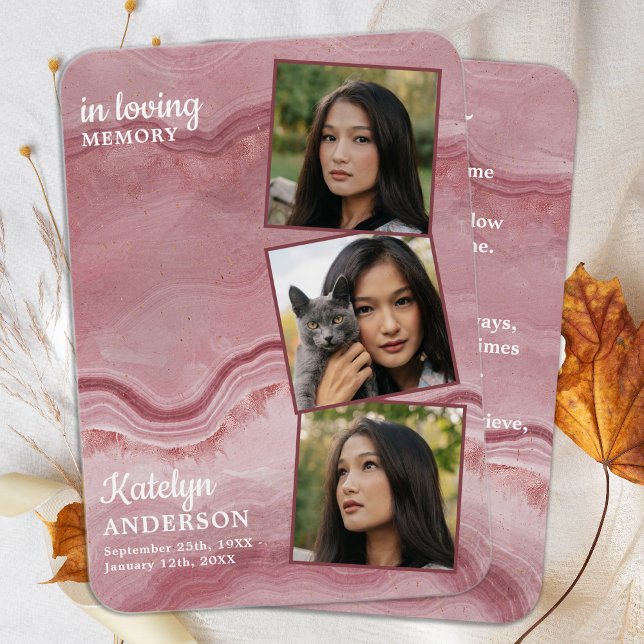 Gedenktafel 3 Foto Beerdigung Beerdigungskarte Ros (Von Creator hochgeladen)