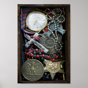 Gedenktafel des Zweiten Weltkriegs in Polen Poster