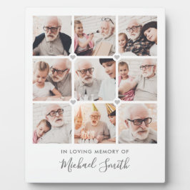 Gedenktafel für den 9-Foto-Text Fotoplatte