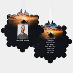 Gedenktafel Kayaking Sport Ornament Karte