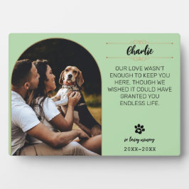 Gedenktafel mit Foto für Hunde – Personalisiert G Fotoplatte