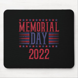 Gedenktag 2022 Vintage Patriotischer Veteran Männe Mousepad