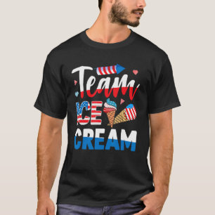 Gedenktag 4. Juli Feiertag Patriotische Eiskur T-Shirt
