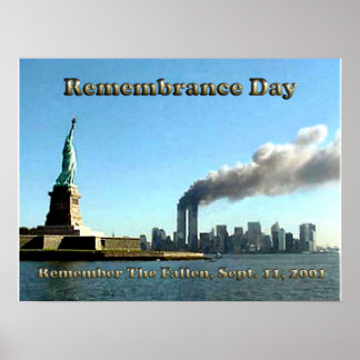 Gedenktag 911, 11. September 2001 Poster