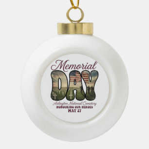 Gedenktag Arlington National Cemetery Keramik Kugel-Ornament