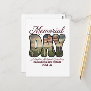 Gedenktag Arlington National Cemetery Postkarte
