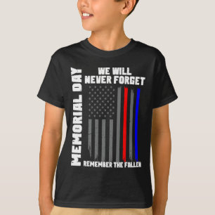 Gedenktag, den wir nie vergessen werden - Erinnert T-Shirt